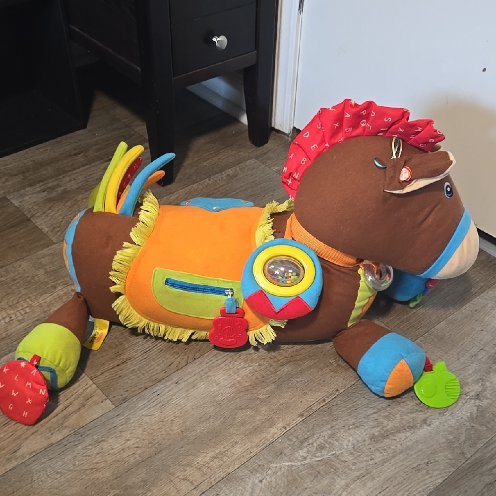 Melissa And Doug Giddy Up And Play Baby LearnActivity Toy Plush Horse With Sound